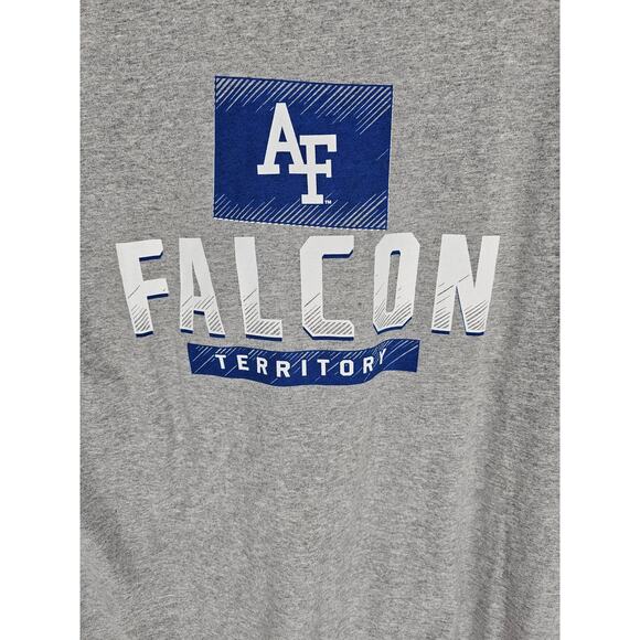 Russell Women Gray Air Force Falcon Territory Printed Long Sleeve Top Size XL - Picture 2 of 4